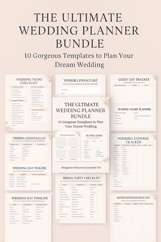The Ultimate Wedding Planner Canva Tool kit