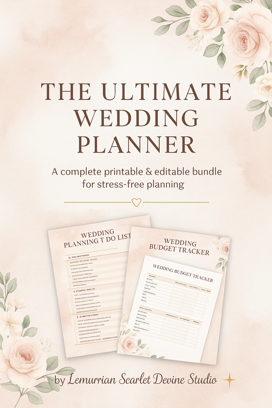 The Ultimate Wedding Planner Canva Tool kit